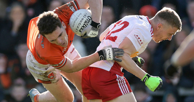 14-man Armagh survive stern Tyrone test to prevail in the final minute of extra time