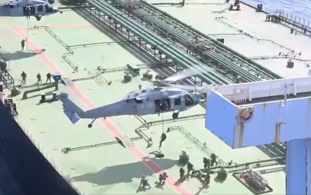 US forces board tanker carrying Iranian oil in the Indian Ocean