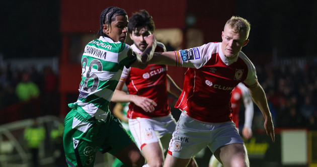 Jack Byrne's deflected shot sends Shamrock Rovers top for first time this season