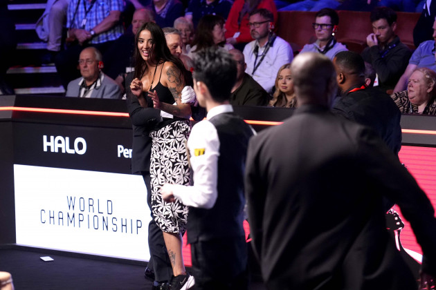 Spectator ejected in disrupted start to World Championship final