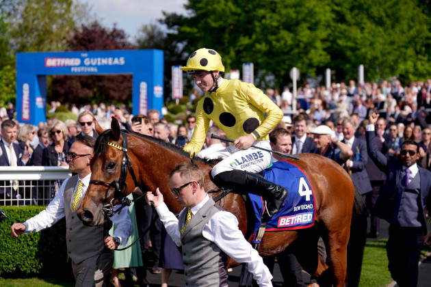 Billy Loughnane wins 2000 Guineas at Newmarket with Bow Echo