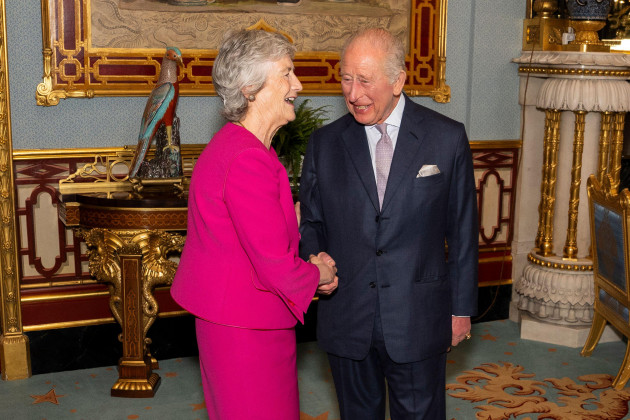 President Catherine Connolly meets Britain's King Charles in Buckingham Palace