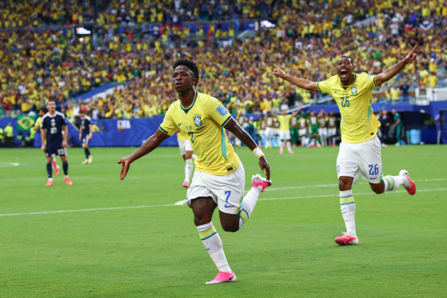 Scotland’s qualification hopes up in the air after bruising defeat to Brazil and Vini Jr