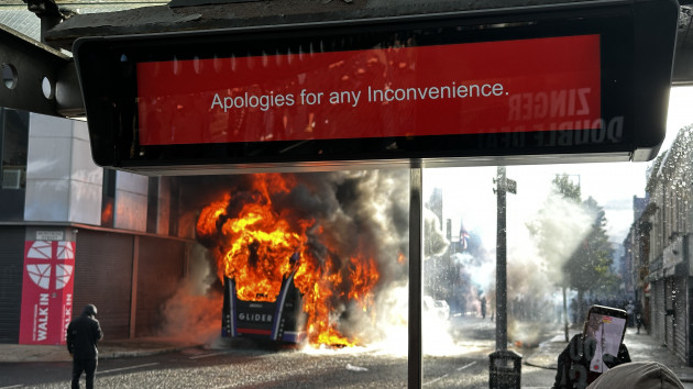In pictures: A night of anti-immigrant unrest and the aftermath on the streets of Belfast