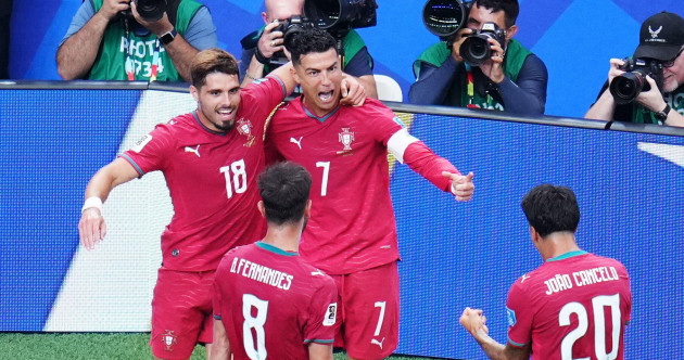 Ronaldo becomes first man to score at six World Cups as Portugal crush Uzbekistan