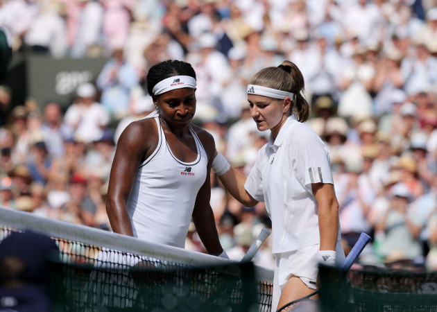 Gauff squanders match point as all-Czech Wimbledon final will feature Noskova and Muchova
