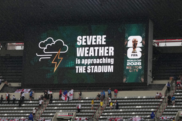 Mexico and England's World Cup clash delayed by one hour due to storm warning