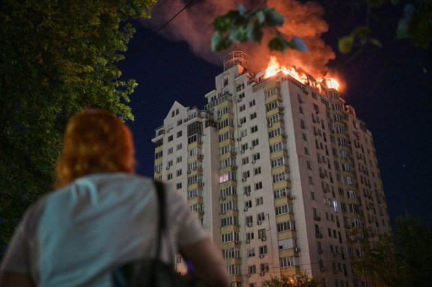 Deadly Russian barrage on Kyiv kills at least nine