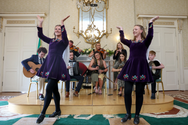 Presidential reception at Áras an Uachtaráin marks countdown to Fleadh in Belfast