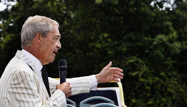 Nigel Farage's party rows back on claims it was seeking to ban Irish election literature in UK