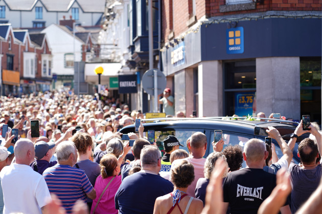 Crowd bursts into rendition of Bonnie Tyler hit as coffin returns home The streets of the Mumbles, Swansea, where Tyler lived and was well-known among locals, were packed with people who knew and loved the singer on Saturday.
