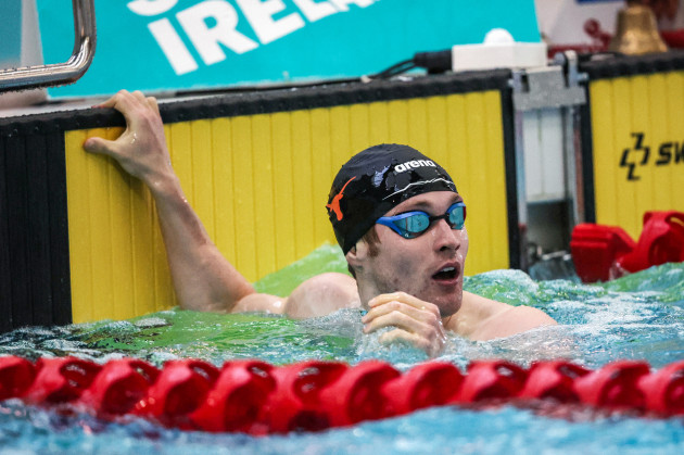 Jack Kelly sets Irish record and qualifies for final at European Aquatics Championships