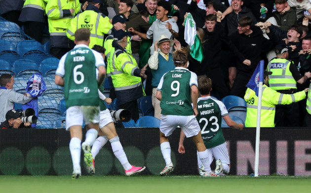 Hibs leave Rangers reeling with 93rd-minute winner at Ibrox