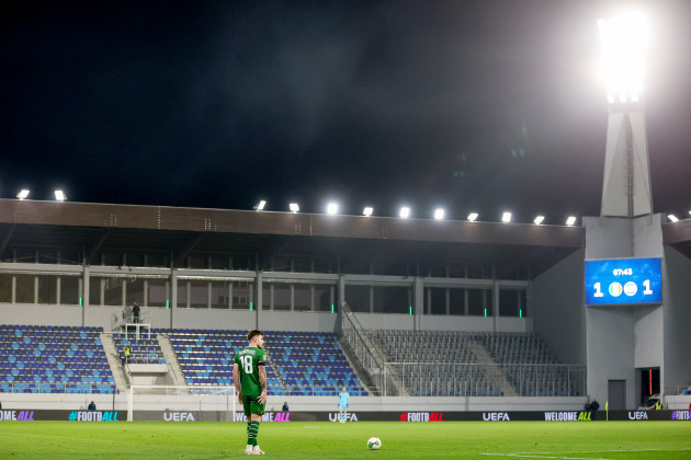 An empty stadium and even emptier commentary: RTÉ broadcasts Uefa feed of second Israel game